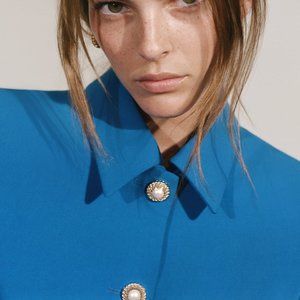 ZARA JEWEL BUTTON JACKET